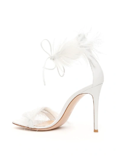 Shop Gianvito Rossi Athena 105 Sandals In White (white)