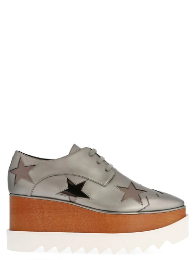 Shop Stella Mccartney Elyse Wedge In Silver