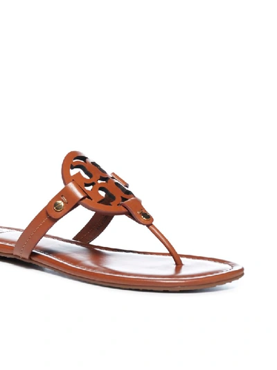 Shop Tory Burch Miller Sandal Flat Sandals In Vintage Vacchetta