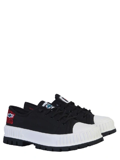 Shop Kenzo Low Top Nylon Sneaker In Nero