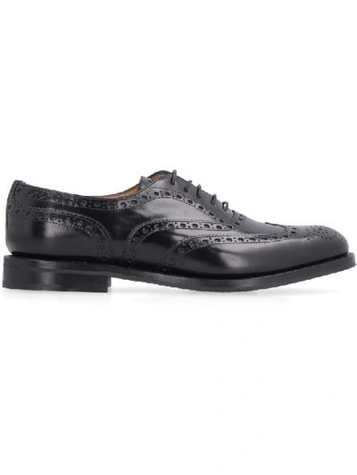 Shop Church's Burwood Leather Brogue Shoes In Black