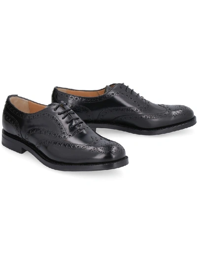 Shop Church's Burwood Leather Brogue Shoes In Black