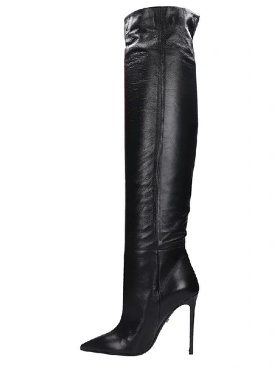 Shop Greymer Boots In Black Leather