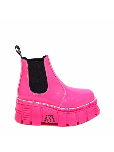 New Rock Ankle Boots In Pink | ModeSens