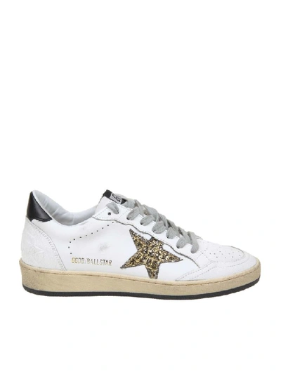 Shop Golden Goose White Ball Star Sneakers