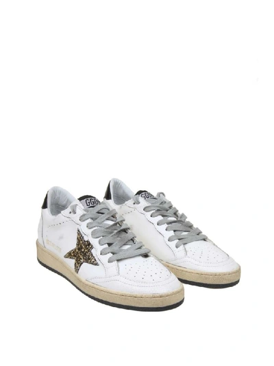 Shop Golden Goose White Ball Star Sneakers