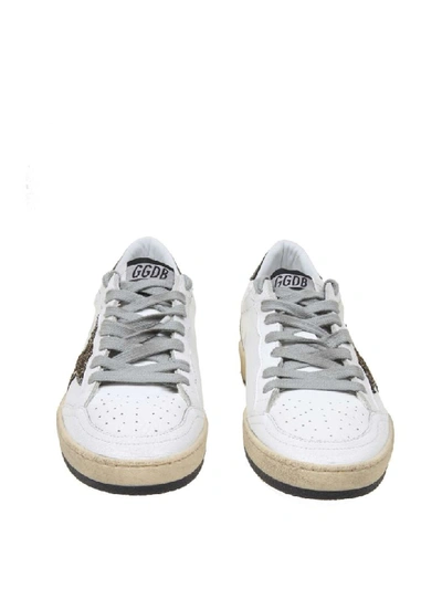 Shop Golden Goose White Ball Star Sneakers