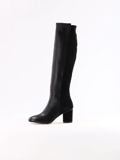 Shop Stuart Weitzman Black Leather Boot