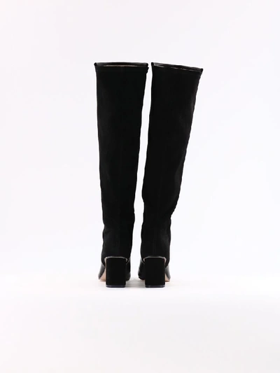 Shop Stuart Weitzman Black Leather Boot