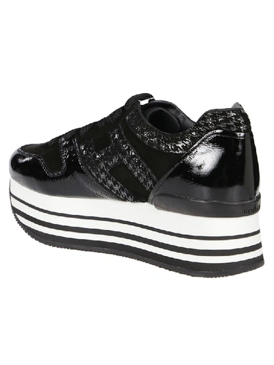 Shop Hogan H283 Maxi 222 Sneaker In Nero/argento