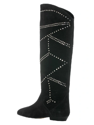 Shop Isabel Marant Sibby High Boots In Black