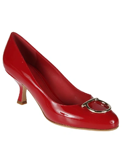 Shop Ferragamo Serina Pumps In Red