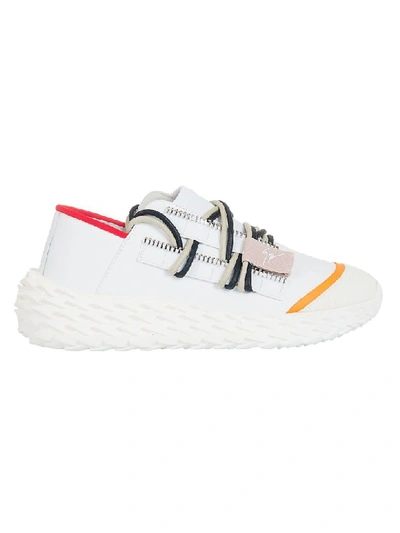 Shop Giuseppe Zanotti Urchin Sneakers In White/multicolor