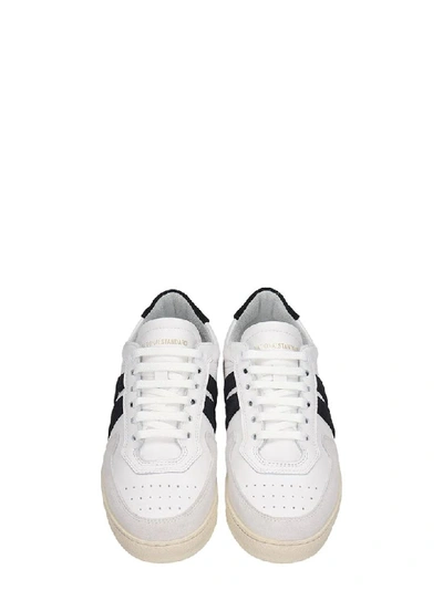 Shop National Standard Sneakers In White Suede And Leather
