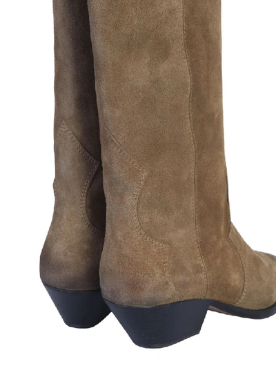 Shop Isabel Marant Étoile Santiag Boot In Tortora