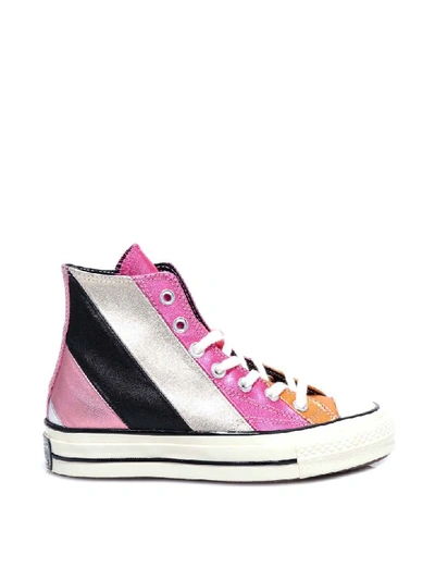 Shop Converse Chuck 70 Metallic Rainbow High Top Sneakers In Multicolor