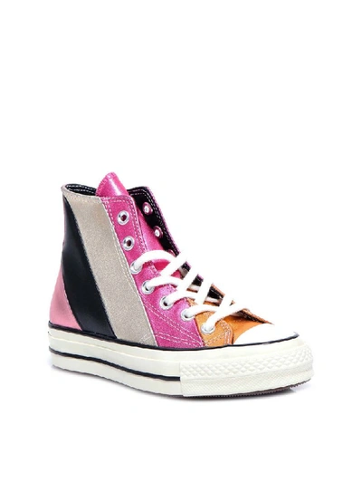 Shop Converse Chuck 70 Metallic Rainbow High Top Sneakers In Multicolor