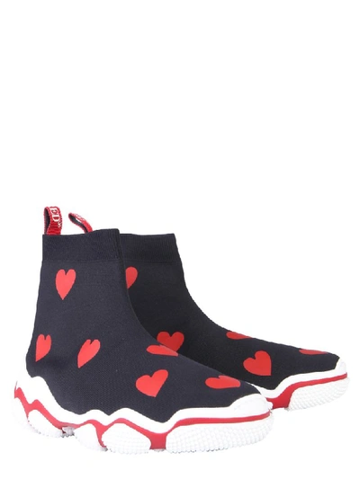 Shop Red Valentino Glam Run Sneaker In Nero