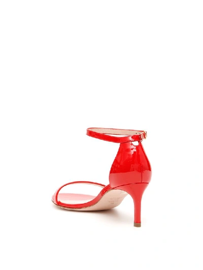 Shop Stuart Weitzman Nunakedstraight Sandals In Follow Me Red (red)