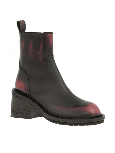 Shop Ann Demeulemeester Ankle Boot In Abrasivato