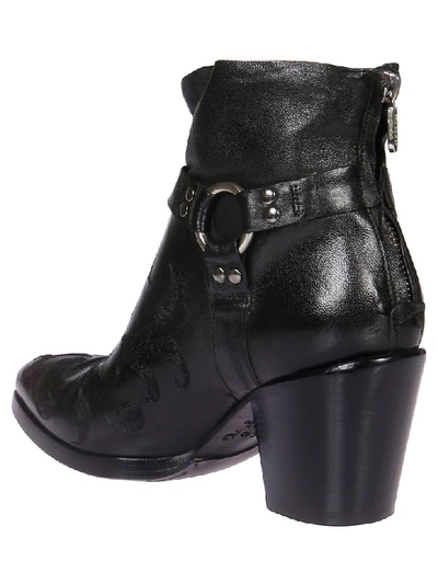 Shop Rocco P Rear Zip Ankle Boots In Hondo Black