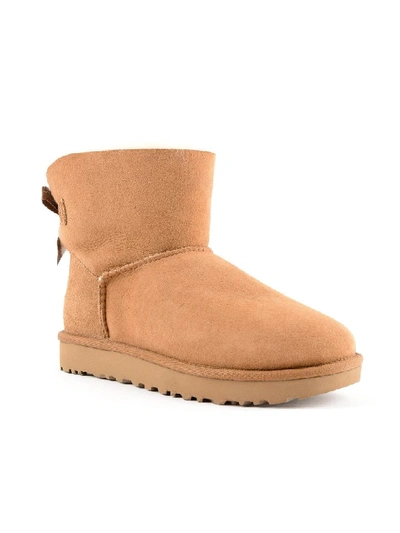 Shop Ugg Bailey Bow In Chestnut