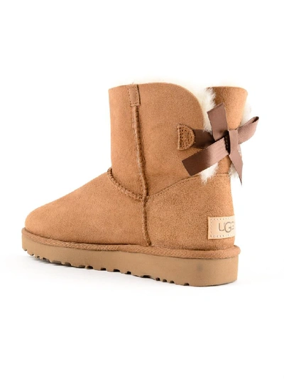 Shop Ugg Bailey Bow In Chestnut