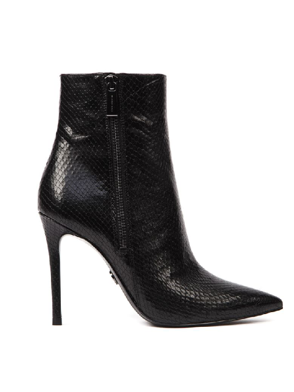 black snake ankle boots