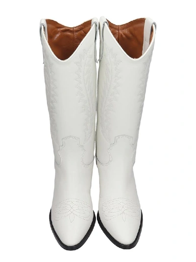 Shop Paris Texas Texan Boots In White Leather