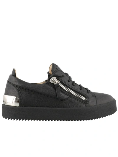 Shop Giuseppe Zanotti Gail Steel Sneakers In Black