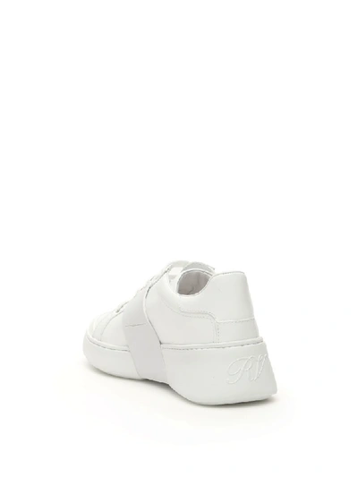 Shop Roger Vivier Viv Skate Sneakers In Bianco (white)