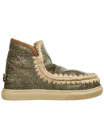 Shop Mou Eskimo Sneaker Ankle Boots In Oro