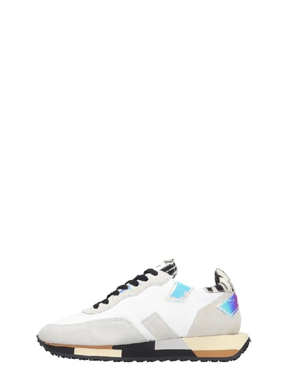 Shop Ghoud Rush White Suede And Leather Sneakers