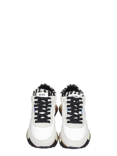 Shop Ghoud Rush White Suede And Leather Sneakers