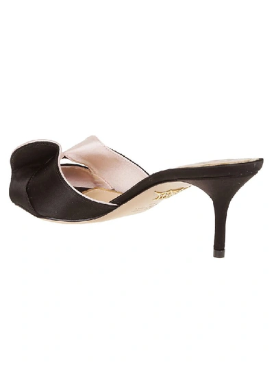 Shop Charlotte Olympia Vintage Mules In Black/pink
