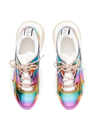Shop Stella Mccartney Multicolor Eclypse Sneakers In Rainbow Wht Wg Blk (purple)