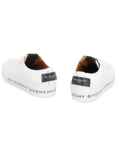 Shop Givenchy Tennis Light Leather Low-top Sneakers In White