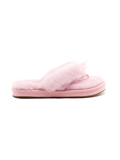 Shop Ugg Fluff Flip Flop In Seashell Pink