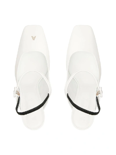 Shop Alyx Bicolor Lara Slingbacks In Black White (white)