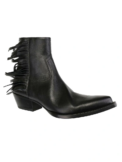 Shop Saint Laurent Lukas Boots In Nero