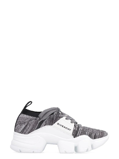 Shop Givenchy Jaw Knitted Low-top Sneakers In White