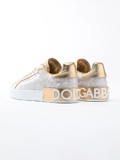 Shop Dolce & Gabbana Sneakers Portofino In C Madreperla