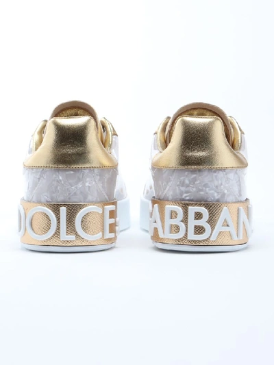Shop Dolce & Gabbana Sneakers Portofino In C Madreperla