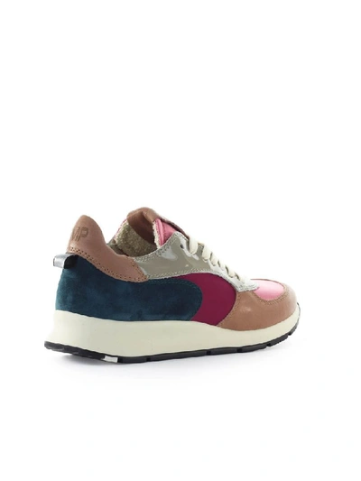 Shop Philippe Model Montecarlo Mondial Pop Pink Blue Sneaker In Rosa