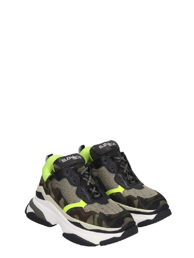 Shop Elena Iachi Sneakers In Camouflage Tech/synthetic