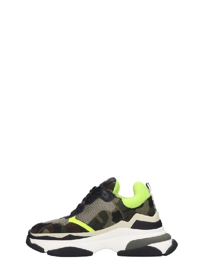 Shop Elena Iachi Sneakers In Camouflage Tech/synthetic