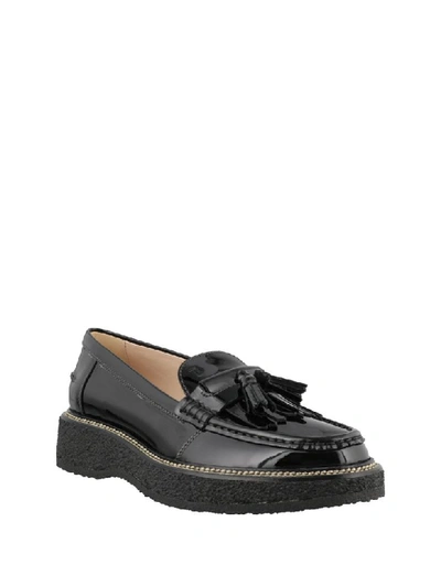 Shop Tod's Flat Shoes In Black