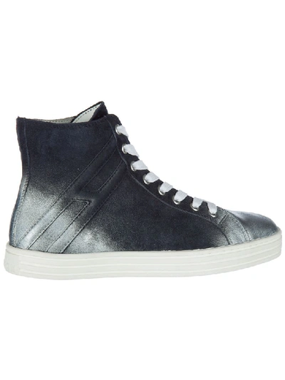 Shop Hogan Rebel R141 High-top Sneakers In Blu