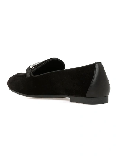 Shop Ferragamo Trifoglio Loafer In Nero 600