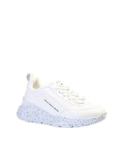 Shop Msgm Branded Sneakers In White
